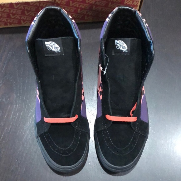 Vans Sk8-Hi Reissue Warp Black Paprika Reflective - Picture 6 of 8